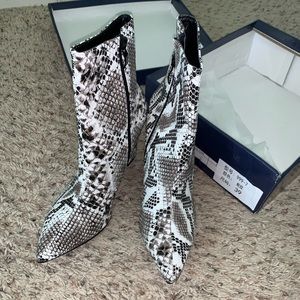 Snake Skin Booties! BRAND NEW